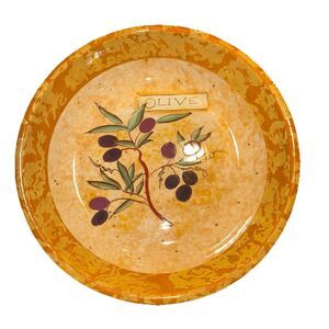 Susan Winget Pasta Bowl Olive Certified International Vegetables 9” Read